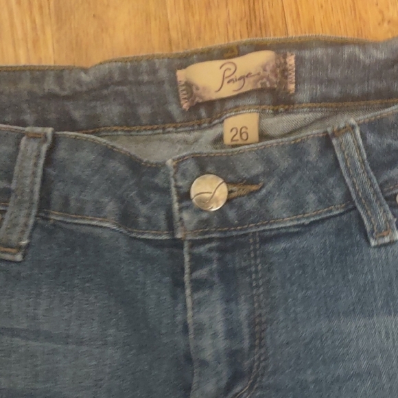 PAIGE Classic TALLA Blue Jean Shorts - Size 26 - Picture 6 of 6
